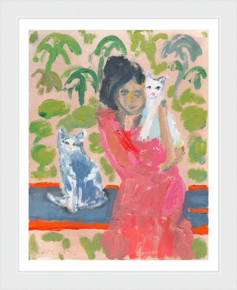 Giclée Print // Cat Painting: One Cat Just Leads To Another