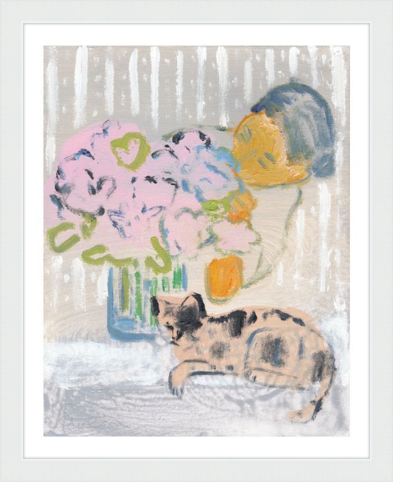 Giclée Print // Cat Painting: I Like the Little They Know, Which is So Much