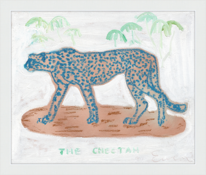 Giclée Print // The Blue Cheetah