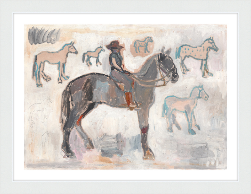 Giclée Print // Ranger with 7 and a Half Horses