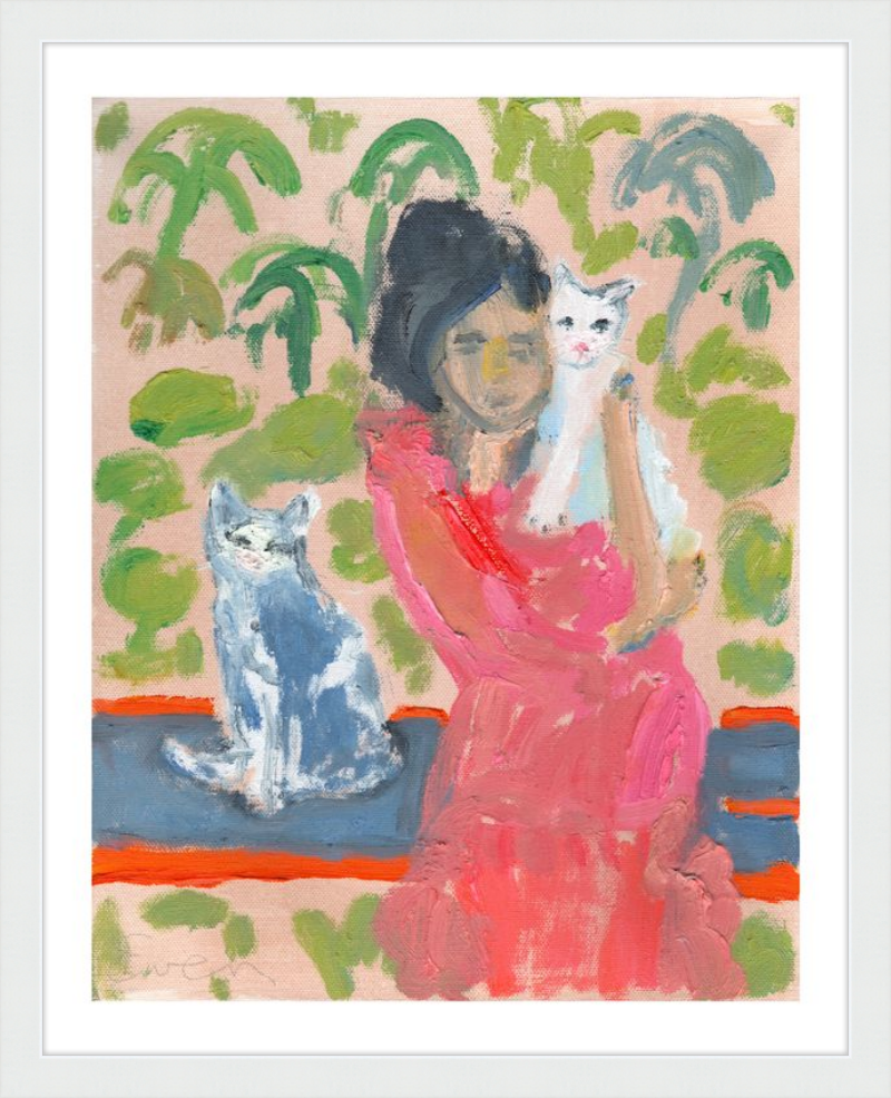 Giclée Print // Cat Painting: One Cat Just Leads To Another