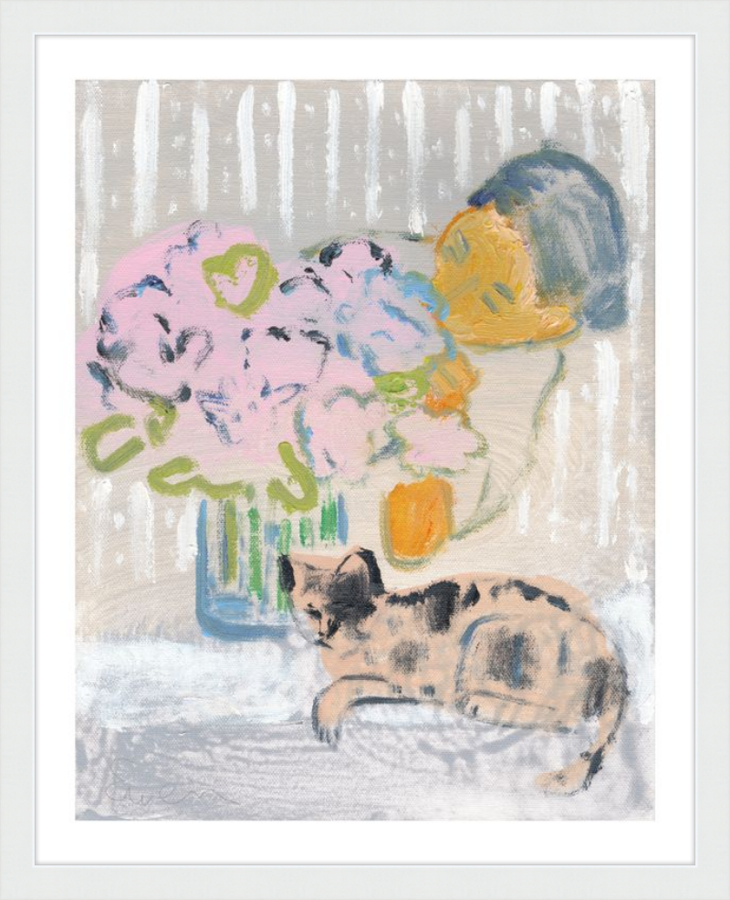 Giclée Print // Cat Painting: I Like the Little They Know, Which is So Much