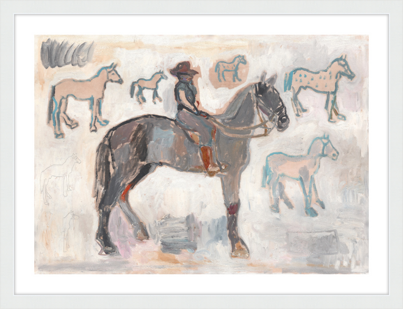 Giclée Print // Ranger with 7 and a Half Horses