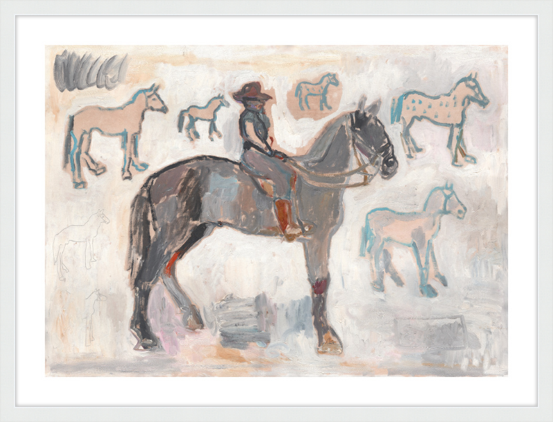 Giclée Print // Ranger with 7 and a Half Horses