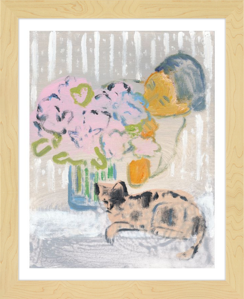 Giclée Print // Cat Painting: I Like the Little They Know, Which is So Much