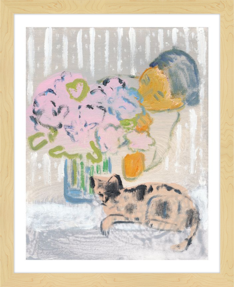 Giclée Print // Cat Painting: I Like the Little They Know, Which is So Much