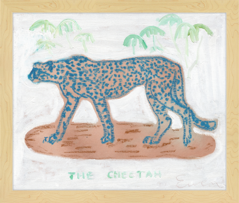 Giclée Print // The Blue Cheetah