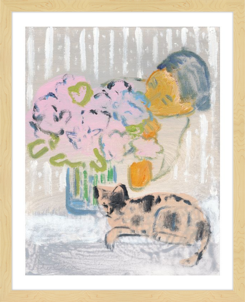 Giclée Print // Cat Painting: I Like the Little They Know, Which is So Much