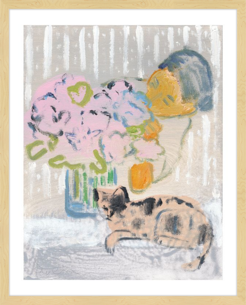 Giclée Print // Cat Painting: I Like the Little They Know, Which is So Much