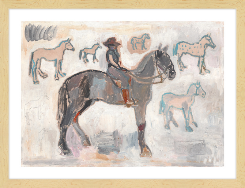 Giclée Print // Ranger with 7 and a Half Horses