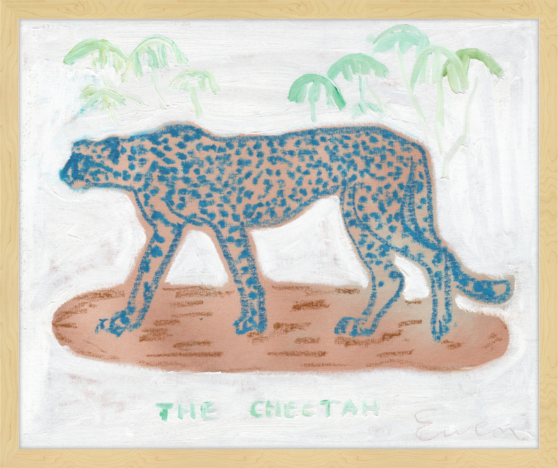 Giclée Print // The Blue Cheetah