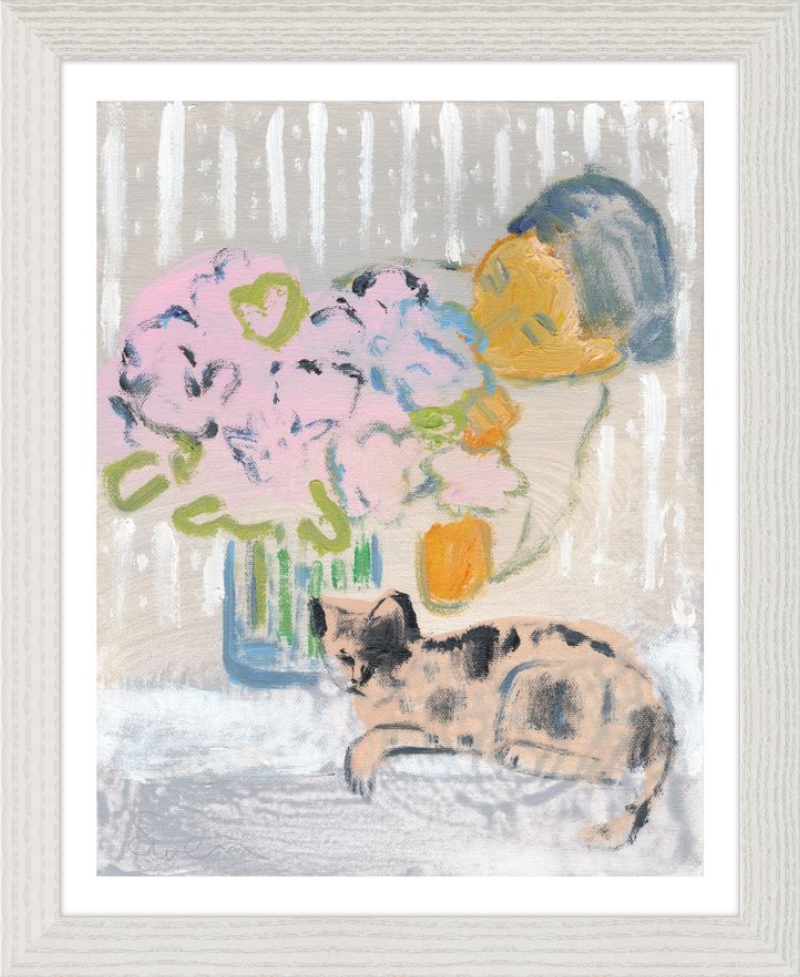 Giclée Print // Cat Painting: I Like the Little They Know, Which is So Much