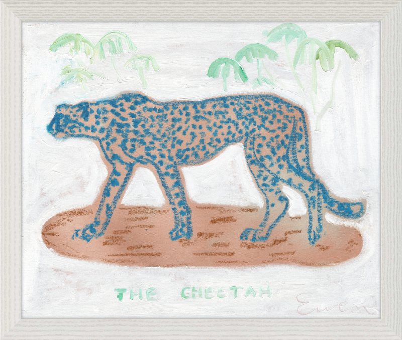 Giclée Print // The Blue Cheetah