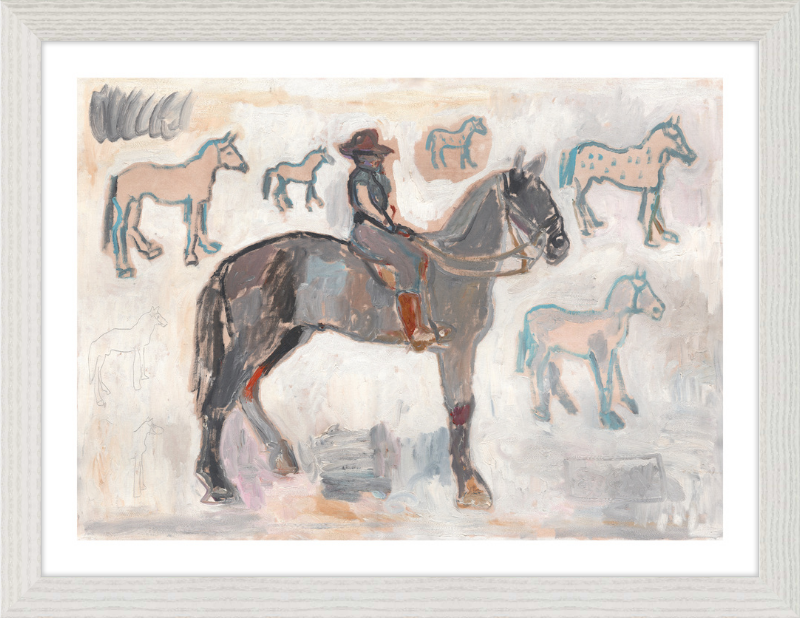 Giclée Print // Ranger with 7 and a Half Horses