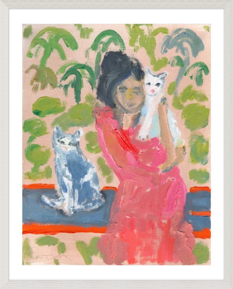 Giclée Print // Cat Painting: One Cat Just Leads To Another