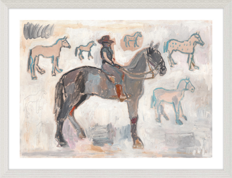 Giclée Print // Ranger with 7 and a Half Horses