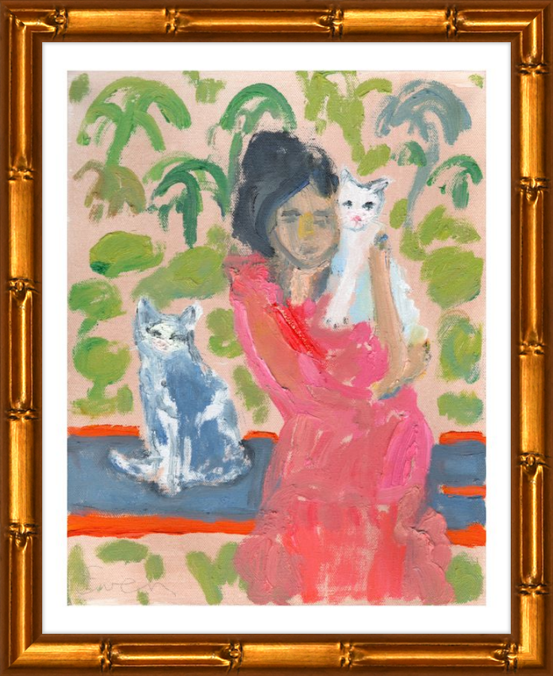 Giclée Print // Cat Painting: One Cat Just Leads To Another