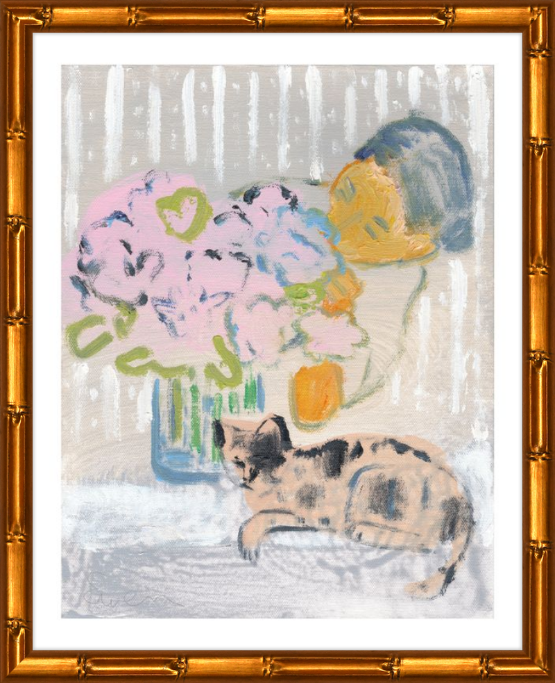 Giclée Print // Cat Painting: I Like the Little They Know, Which is So Much