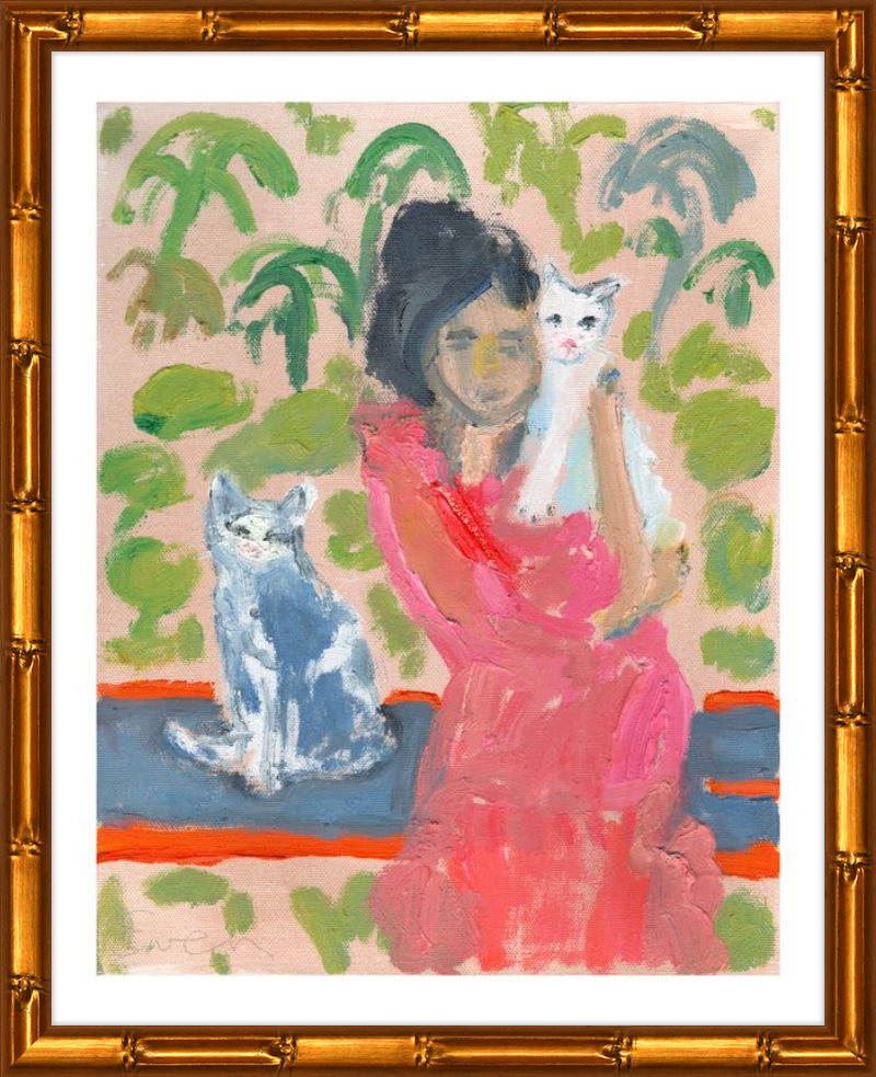 Giclée Print // Cat Painting: One Cat Just Leads To Another