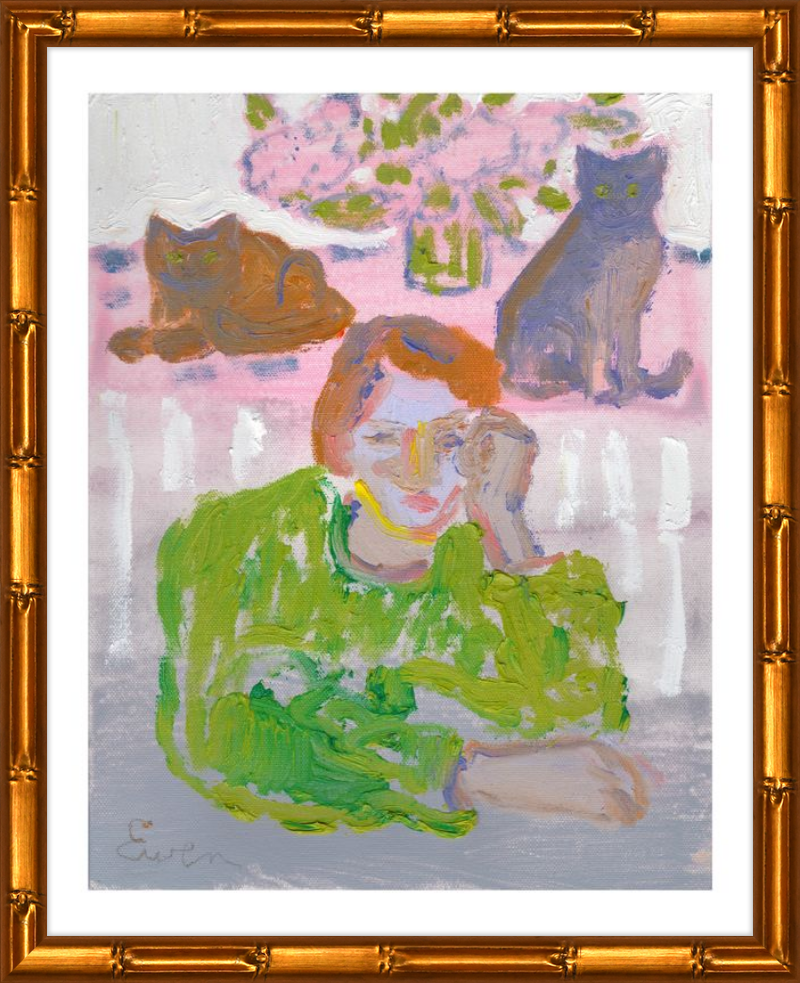 Giclée Print // Cat Painting: There Are Two Means of Refuge From The Miseries of Life