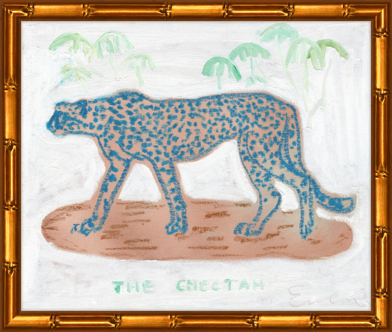 Giclée Print // The Blue Cheetah