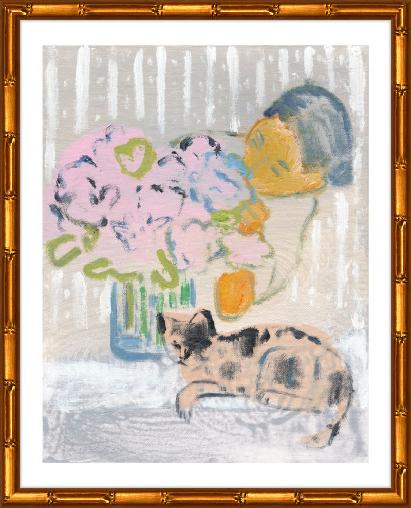 Giclée Print // Cat Painting: I Like the Little They Know, Which is So Much