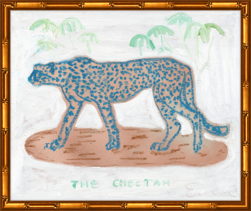 Giclée Print // The Blue Cheetah