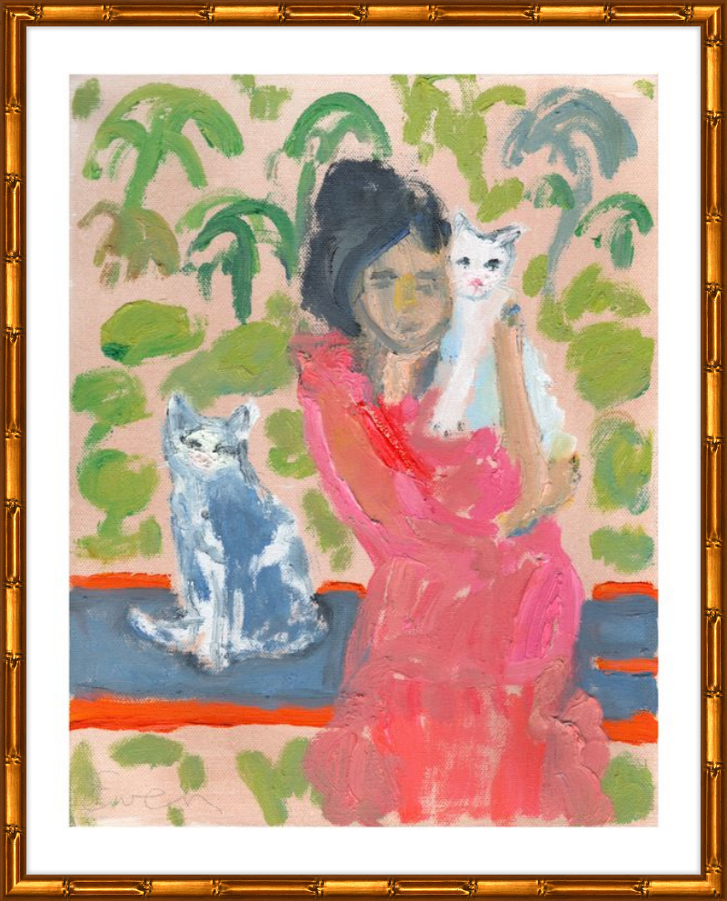 Giclée Print // Cat Painting: One Cat Just Leads To Another