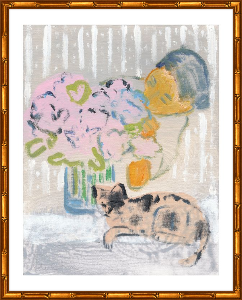 Giclée Print // Cat Painting: I Like the Little They Know, Which is So Much