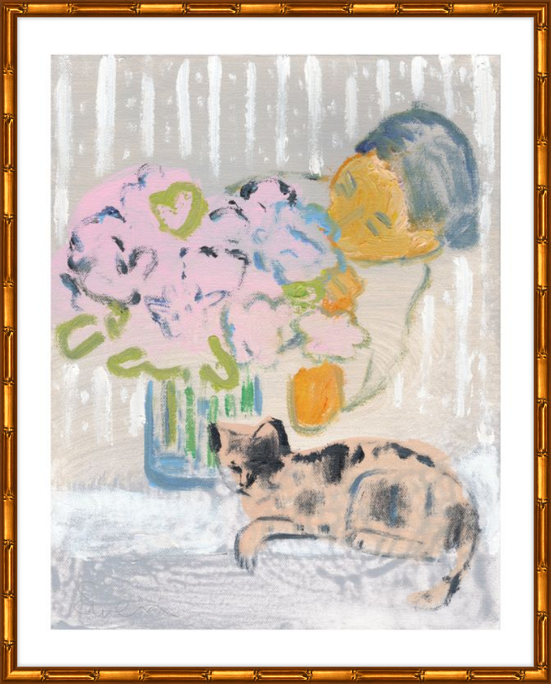 Giclée Print // Cat Painting: I Like the Little They Know, Which is So Much