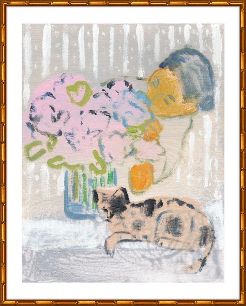 Giclée Print // Cat Painting: I Like the Little They Know, Which is So Much