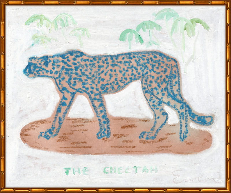 Giclée Print // The Blue Cheetah