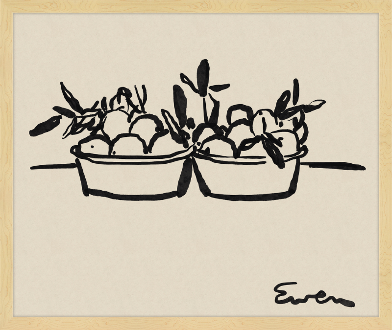 Giclée Print // Oranges in Bowls