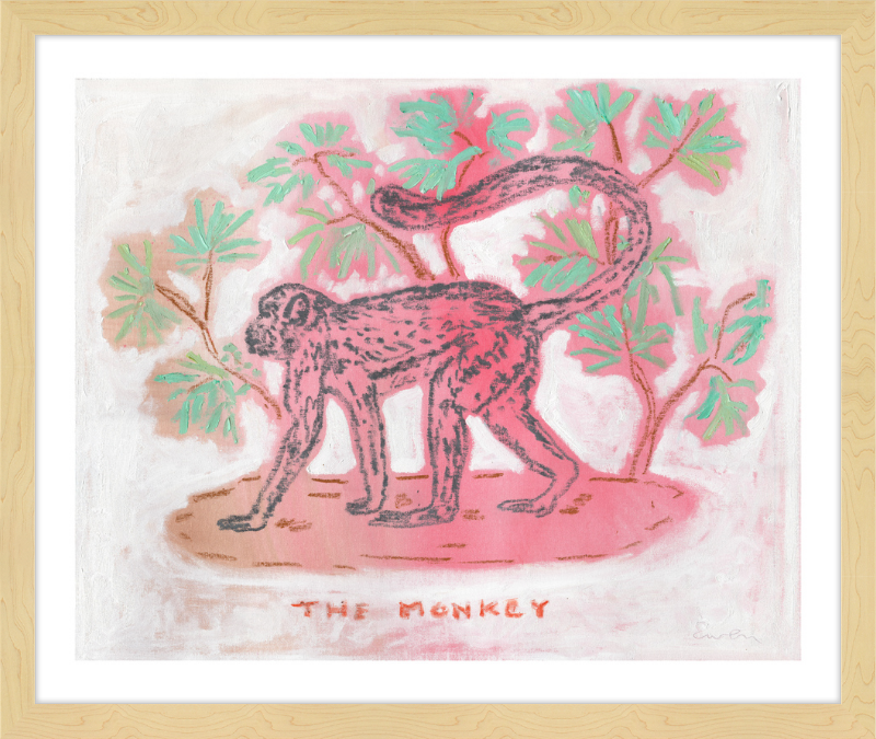 Giclée Print // The Monkey (Rose & Jade)