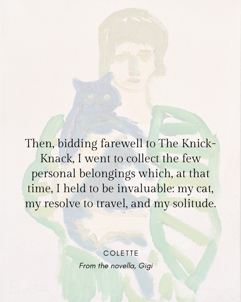 Cat Painting // My Cat, My Resolve To Travel, and My Solitude