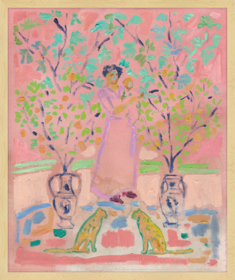 Giclée Print // Mother and Child (With Pair of Golden Cats)