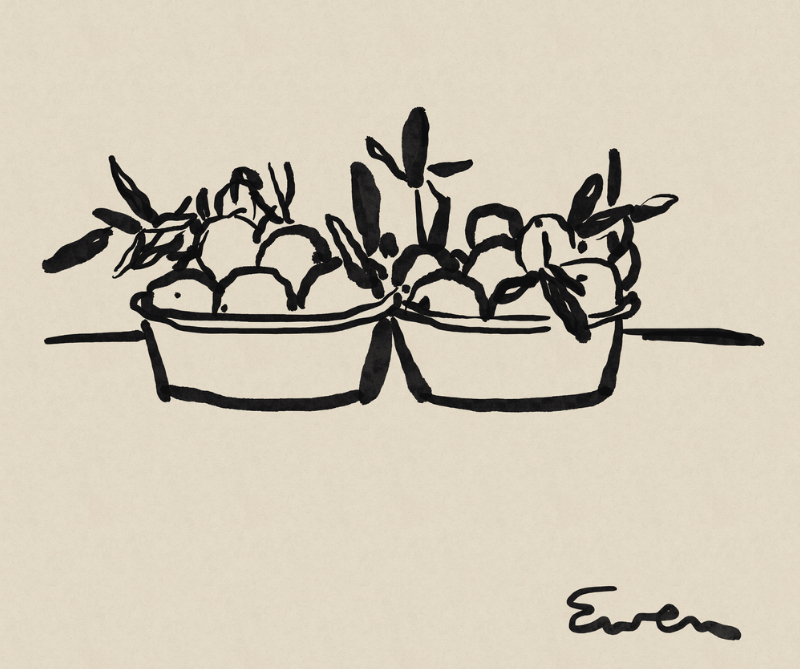 Giclée Print // Oranges in Bowls