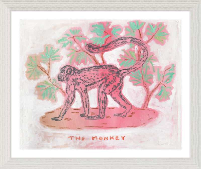 Giclée Print // The Monkey (Rose & Jade)