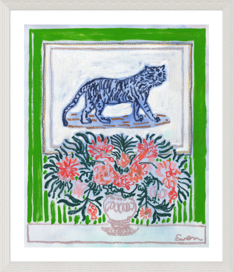 Giclée Print // Green Room with Tiger