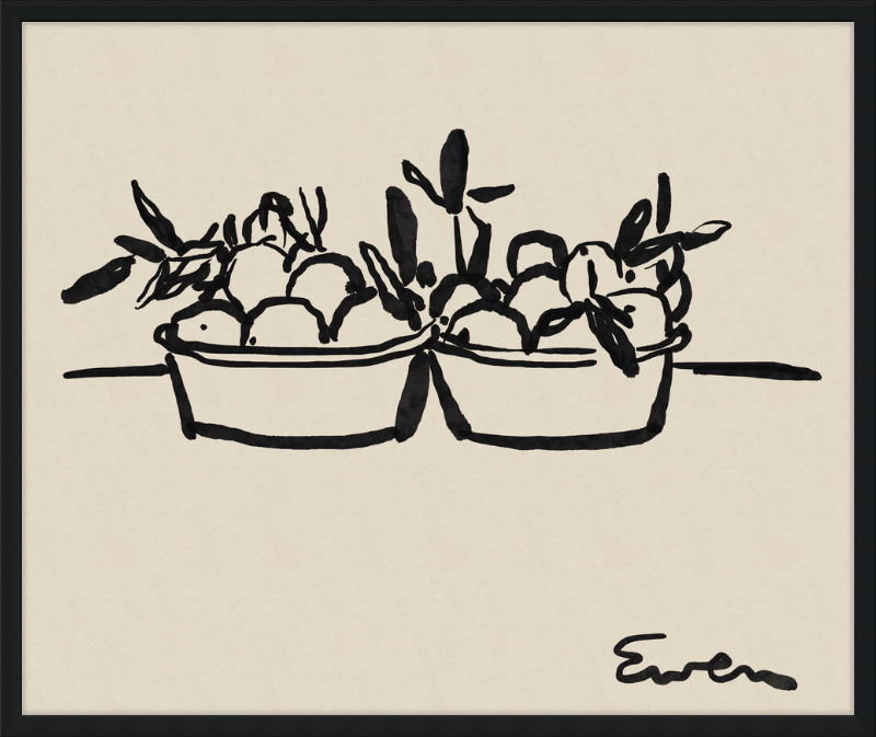 Giclée Print // Oranges in Bowls