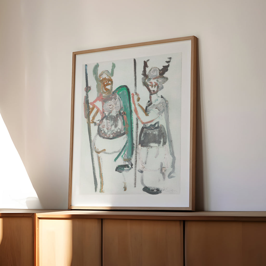 Giclée Print // Valkyries Waiting No. 2 (Green Background)