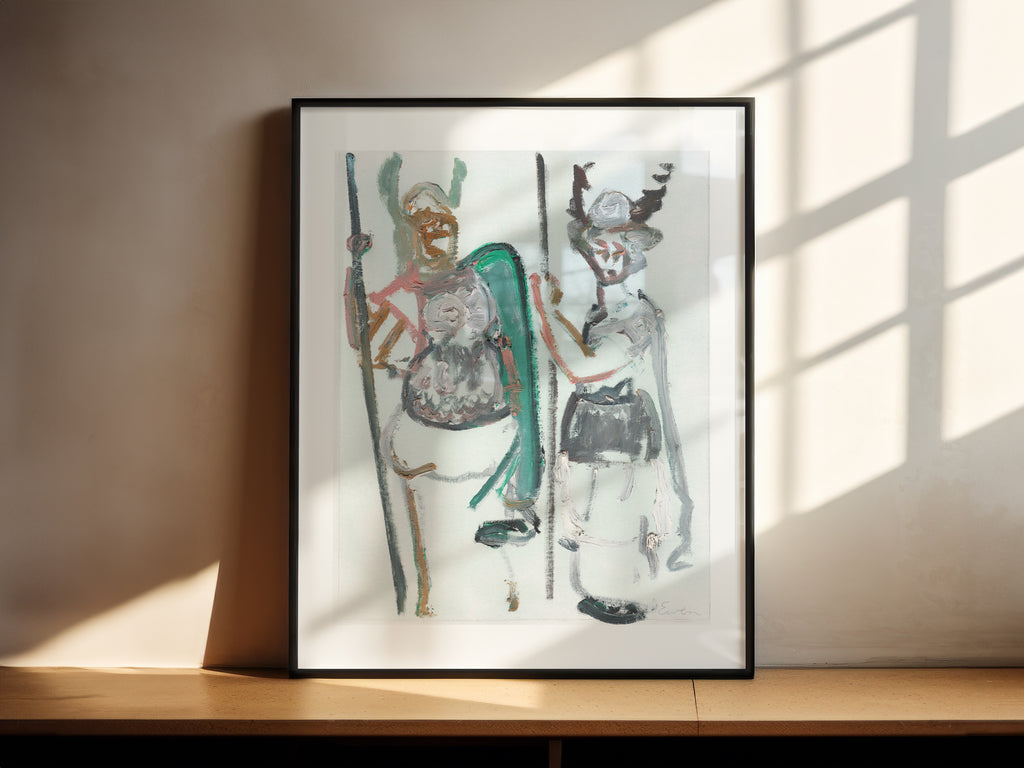 Giclée Print // Valkyries Waiting No. 2 (Green Background)