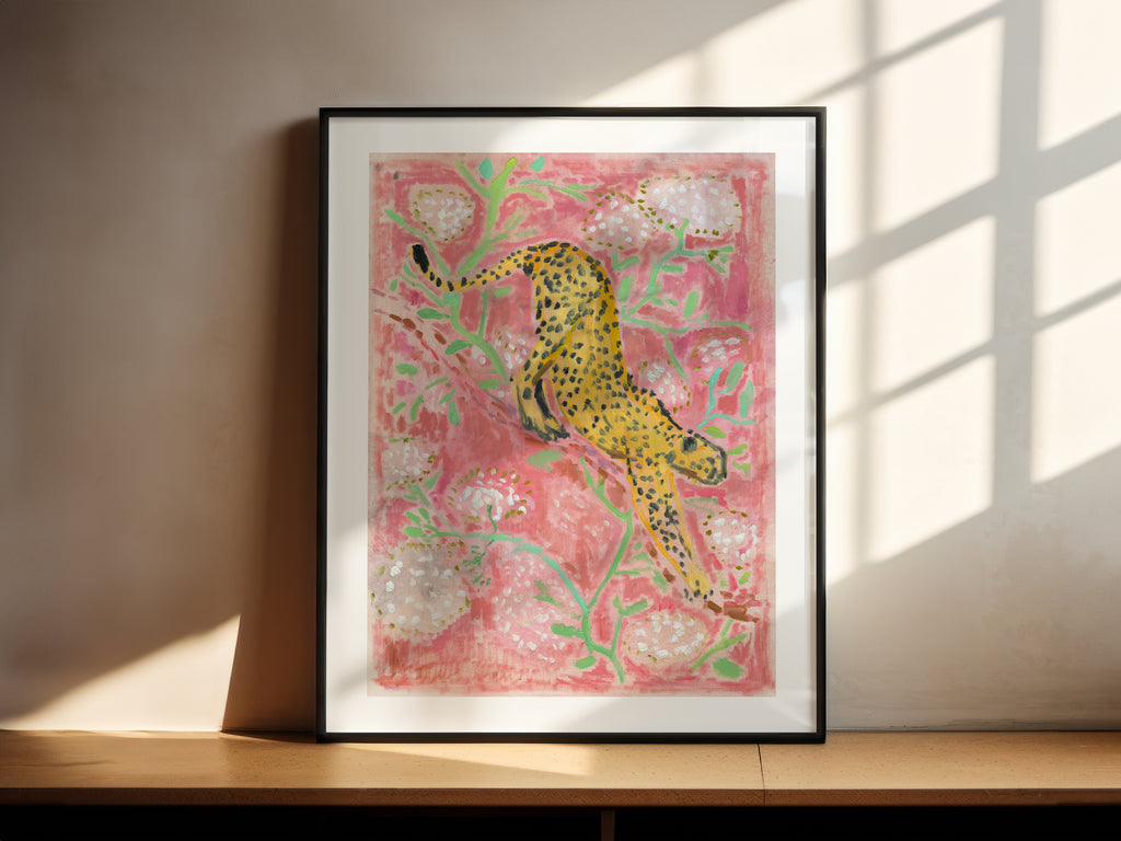 Giclée Print // Cheetah (Rose Hues)