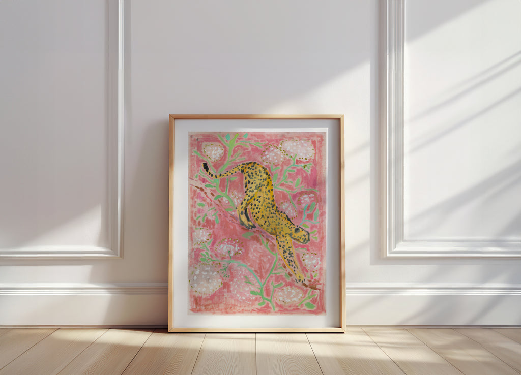 Giclée Print // Cheetah (Rose Hues)