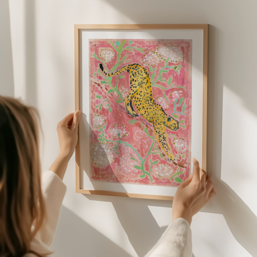 Giclée Print // Cheetah (Rose Hues)