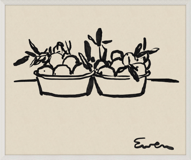 Giclée Print // Oranges in Bowls