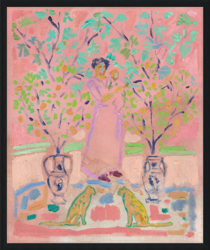 Giclée Print // Mother and Child (With Pair of Golden Cats)