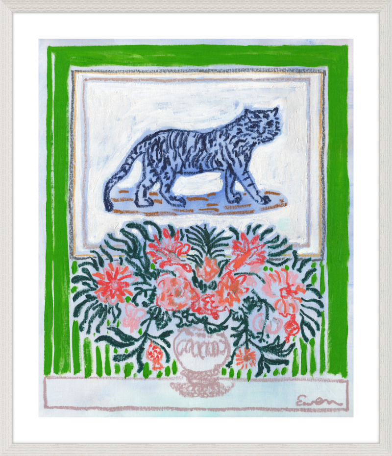 Giclée Print // Green Room with Tiger