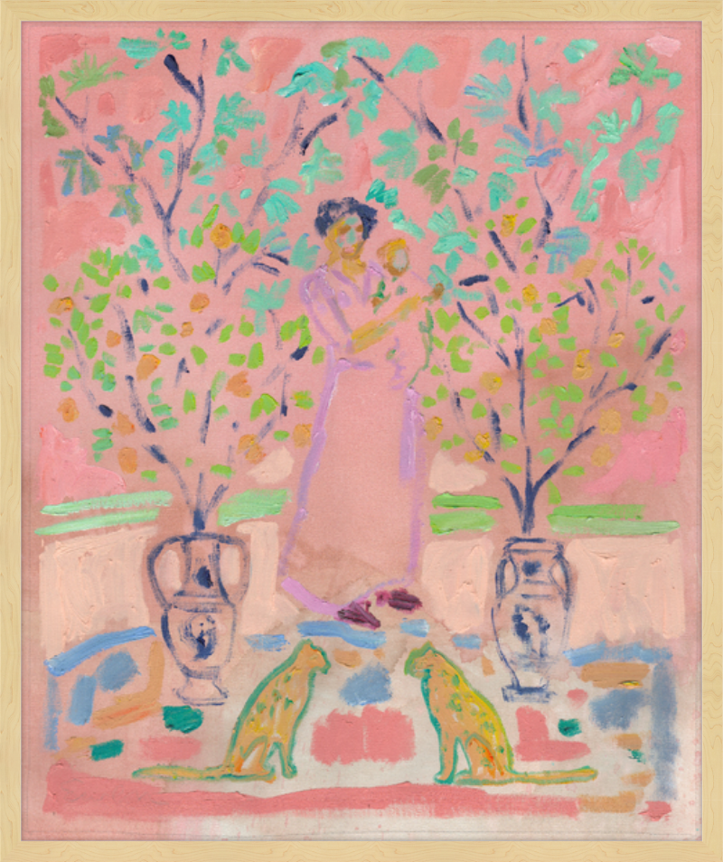 Giclée Print // Mother and Child (With Pair of Golden Cats)