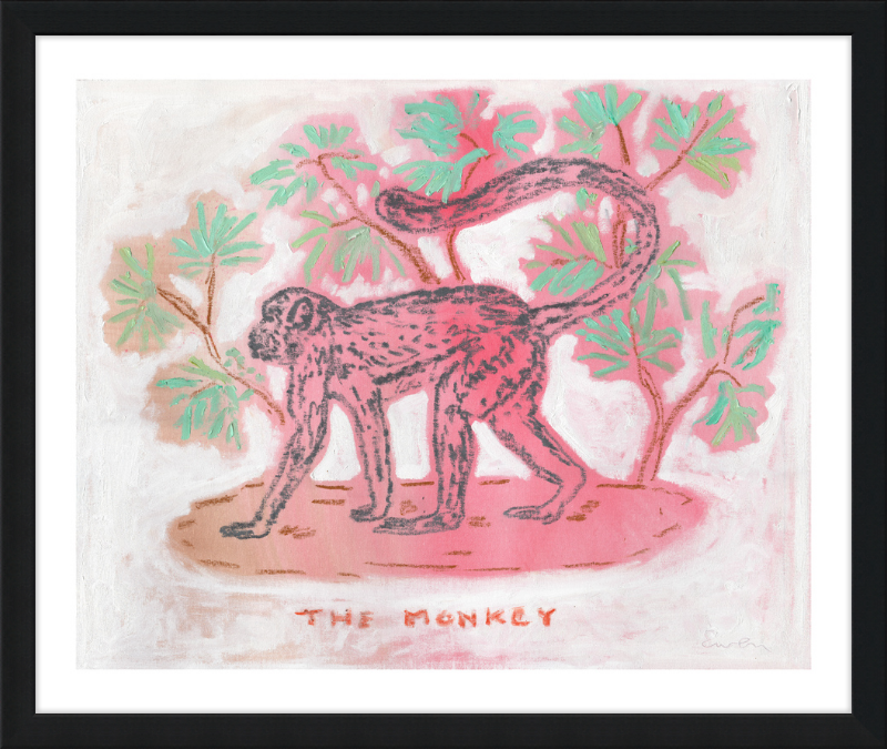 Giclée Print // The Monkey (Rose & Jade)